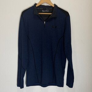 Under Armour Dark Blue Quarter-Zip Top, Size XL